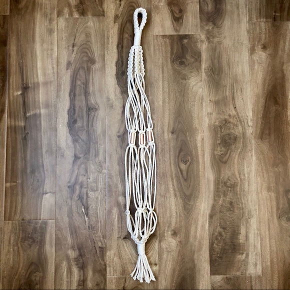 ✨HANDMADE✨ macrame plant hanger with rose gold - Picture 6 of 8